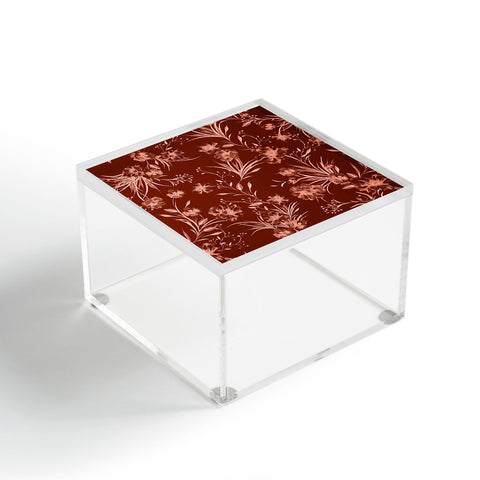 Gabriela Fuente Holiday floral Acrylic Box