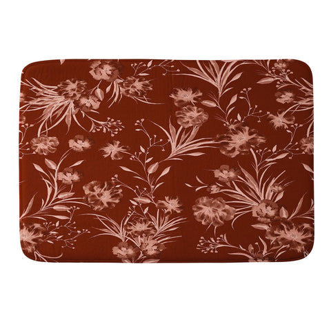 Gabriela Fuente Holiday floral Memory Foam Bath Mat
