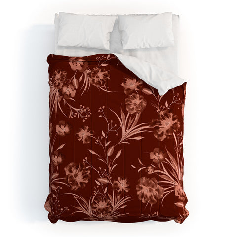 Gabriela Fuente Holiday floral Comforter