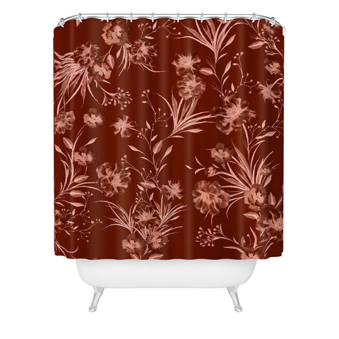 Gabriela Fuente Holiday floral Shower Curtain