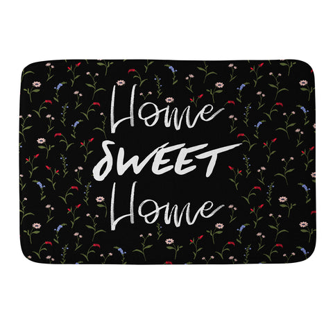Gabriela Fuente Home sweet home floral Memory Foam Bath Mat