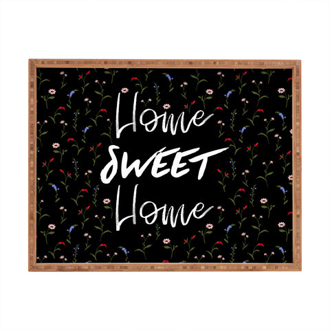 Gabriela Fuente Home sweet home floral Rectangular Tray