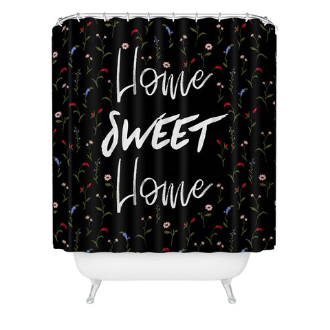 Gabriela Fuente Home sweet home floral Shower Curtain