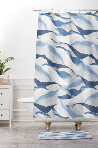 Gabriela Fuente ice Shower Curtain And Mat
