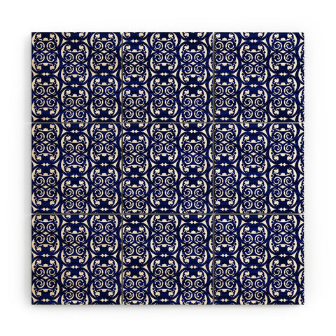 Gabriela Fuente Indigo Heritage Wood Wall Mural