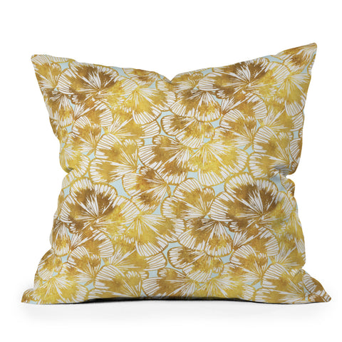 Gabriela Fuente just gold Throw Pillow