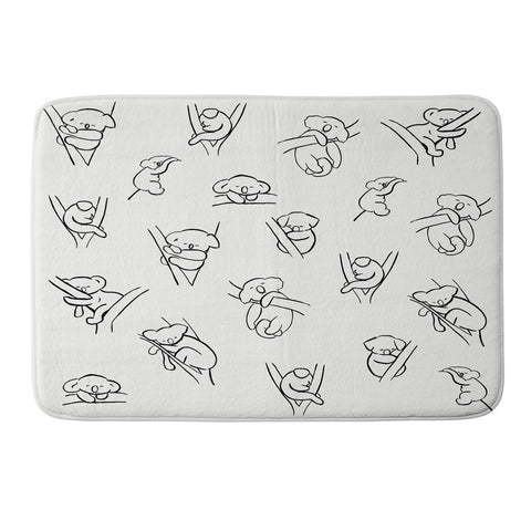 Gabriela Fuente Koala nap Memory Foam Bath Mat