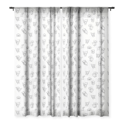 Gabriela Fuente Koala nap Sheer Window Curtain