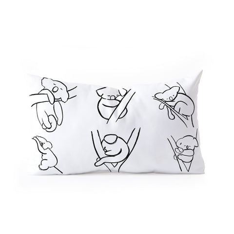 Gabriela Fuente Koala nap Oblong Throw Pillow