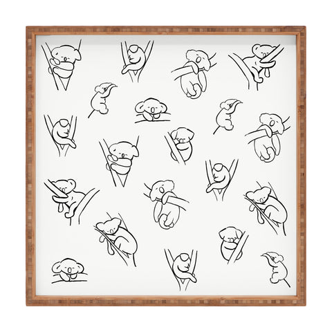 Gabriela Fuente Koala nap Square Tray