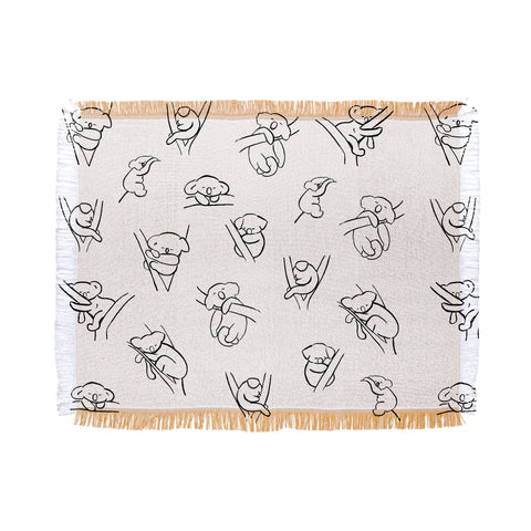 Gabriela Fuente Koala nap Throw Blanket