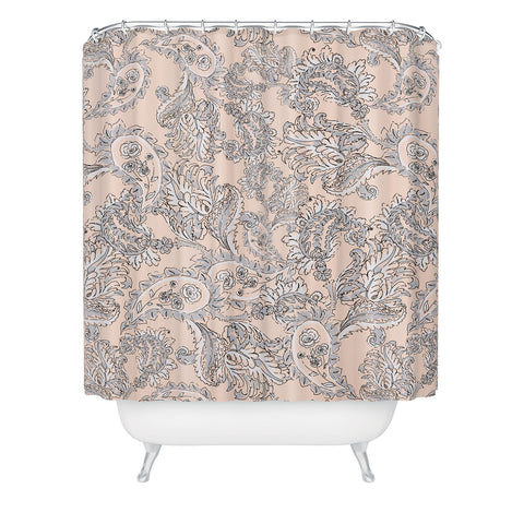 Gabriela Fuente Light Paisley Shower Curtain
