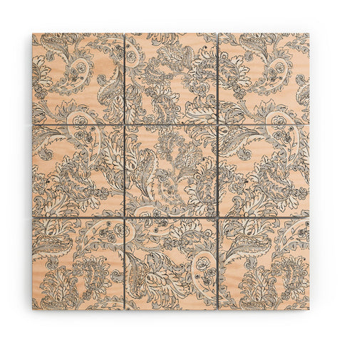 Gabriela Fuente Light Paisley Wood Wall Mural