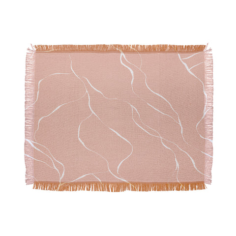 Gabriela Fuente line pink Throw Blanket