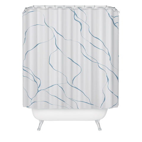 Gabriela Fuente Line Shower Curtain