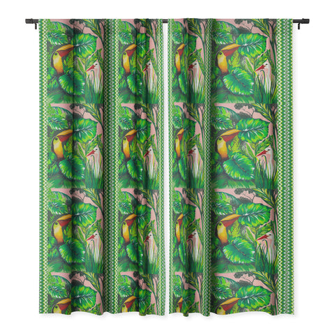 Gabriela Fuente Lost paradise Blackout Window Curtain