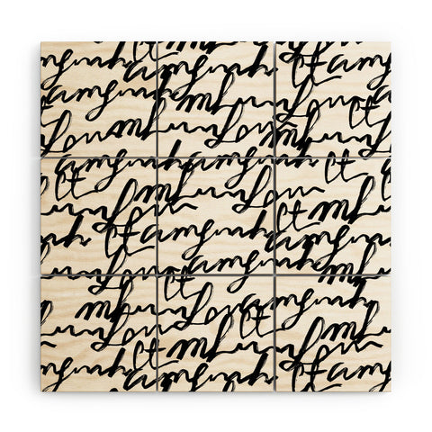 Gabriela Fuente lost words Wood Wall Mural