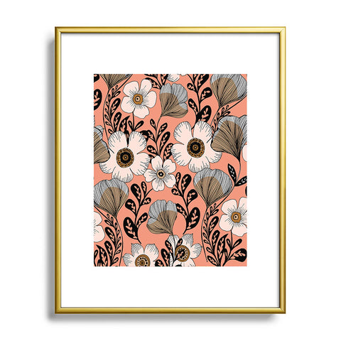 Gabriela Fuente Maxi Floral Metal Framed Art Print