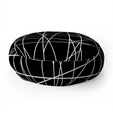 Gabriela Fuente Minimal Art Floor Pillow Round