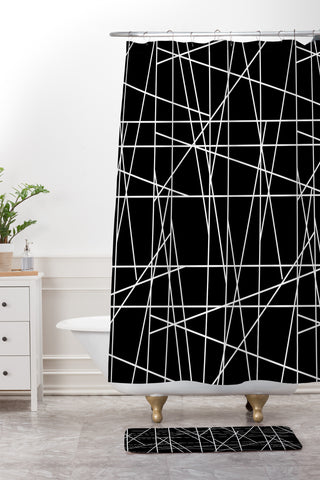 Gabriela Fuente Minimal Art Shower Curtain And Mat