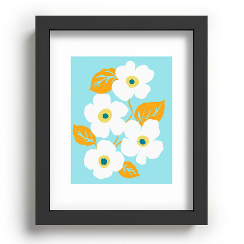 Gabriela Fuente Minimal Floral Recessed Framing Rectangle