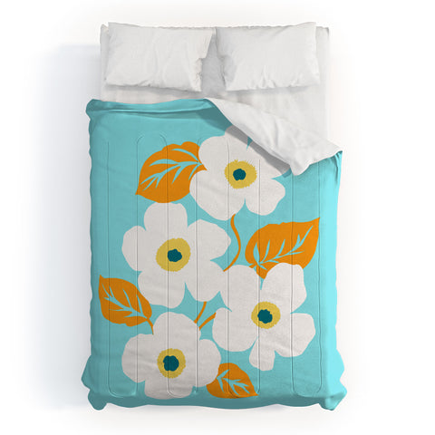 Gabriela Fuente Minimal Floral Comforter