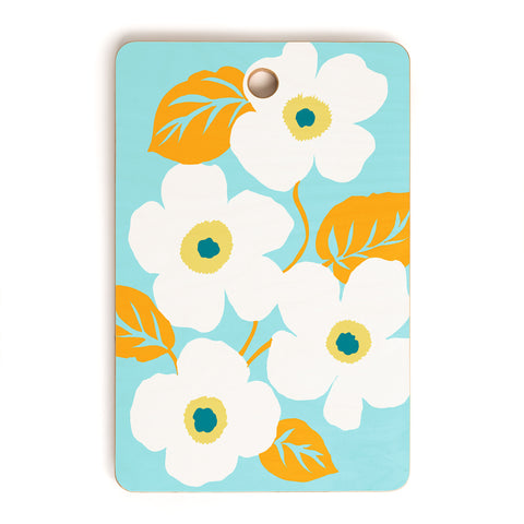 Gabriela Fuente Minimal Floral Cutting Board Rectangle