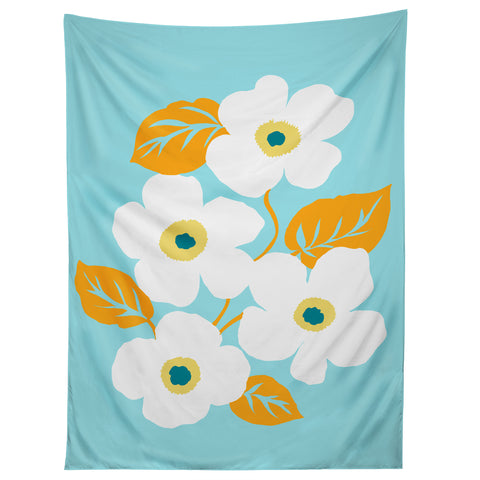 Gabriela Fuente Minimal Floral Tapestry