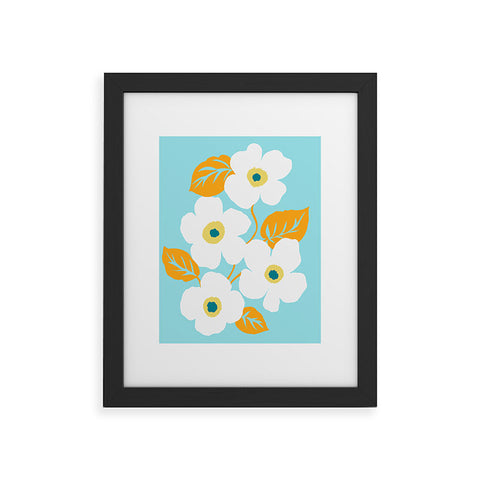 Gabriela Fuente Minimal Floral Framed Art Print