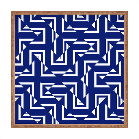 Gabriela Fuente NavyGeo Square Tray