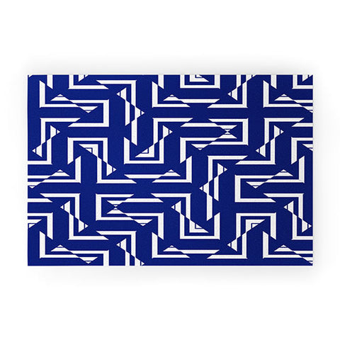 Gabriela Fuente NavyGeo Welcome Mat