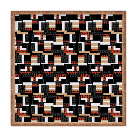 Gabriela Fuente Neutral Geo Square Tray