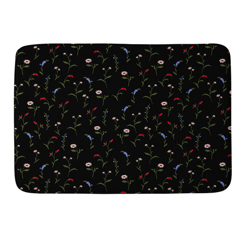 Gabriela Fuente Night Bloom Memory Foam Bath Mat