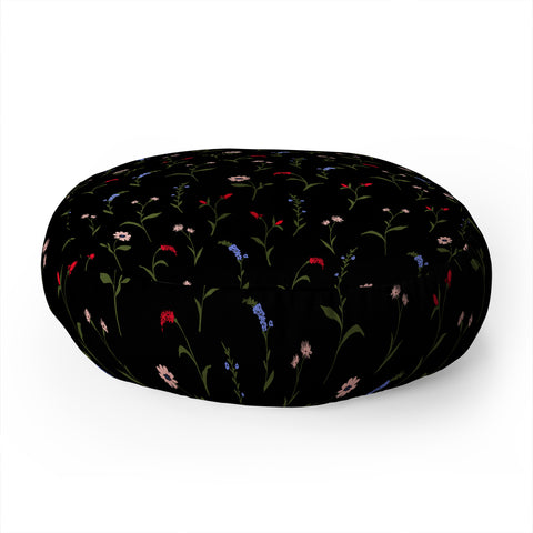 Gabriela Fuente Night Bloom Floor Pillow Round