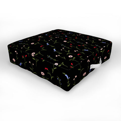 Gabriela Fuente Night Bloom Outdoor Floor Cushion