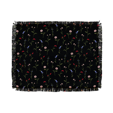 Gabriela Fuente Night Bloom Throw Blanket