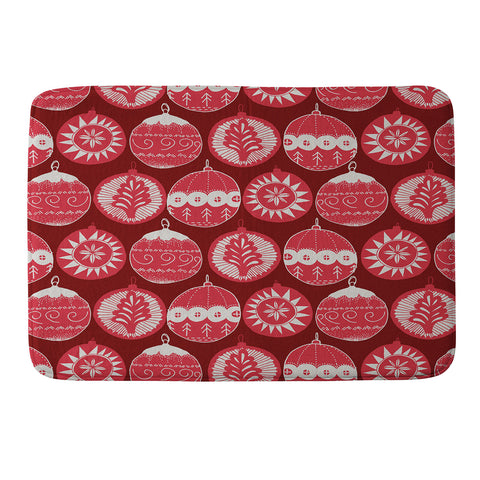 Gabriela Fuente Noel rouge Memory Foam Bath Mat