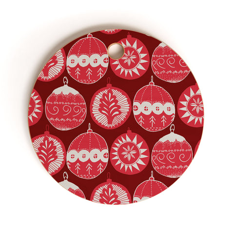 Gabriela Fuente Noel rouge Cutting Board Round