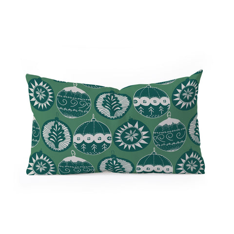 Gabriela Fuente Noel Vert Oblong Throw Pillow