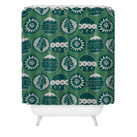 Gabriela Fuente Noel Vert Shower Curtain