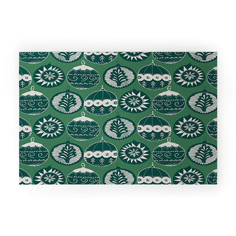 Gabriela Fuente Noel Vert Welcome Mat