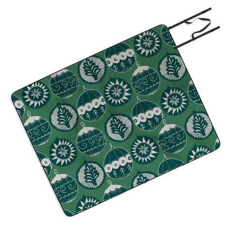 Gabriela Fuente Noel Vert Picnic Blanket