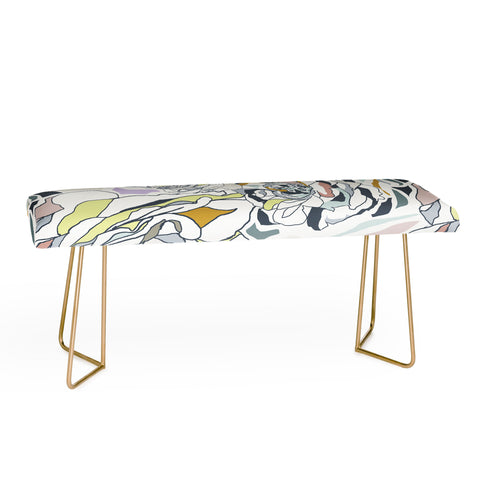 Gabriela Fuente nordic floral Bench