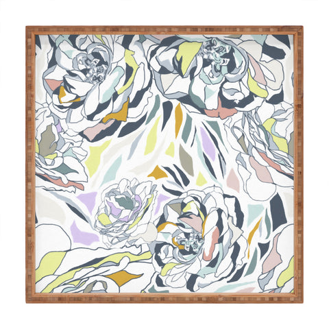 Gabriela Fuente nordic floral Square Tray