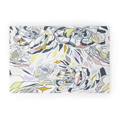 Gabriela Fuente nordic floral Welcome Mat