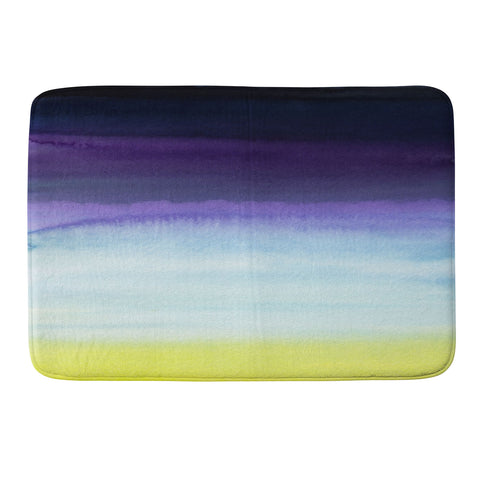 Gabriela Fuente ocean stripe Memory Foam Bath Mat