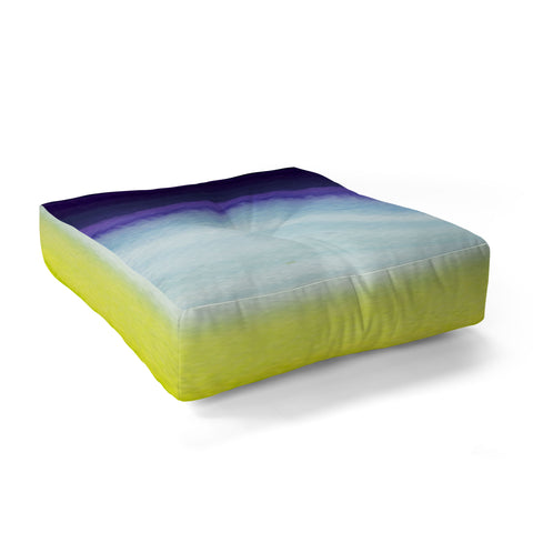 Gabriela Fuente ocean stripe Floor Pillow Square