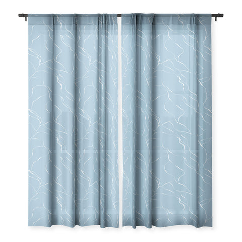 Gabriela Fuente Pastel line Sheer Window Curtain