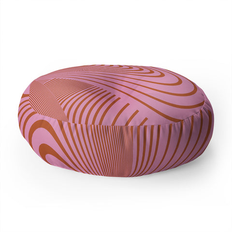 Gabriela Fuente Pink Future Floor Pillow Round