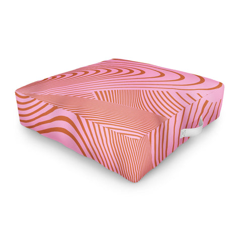 Gabriela Fuente Pink Future Outdoor Floor Cushion